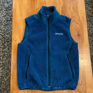 EUC Patagonia Women’s Teal Deep Pile Fleece Vest